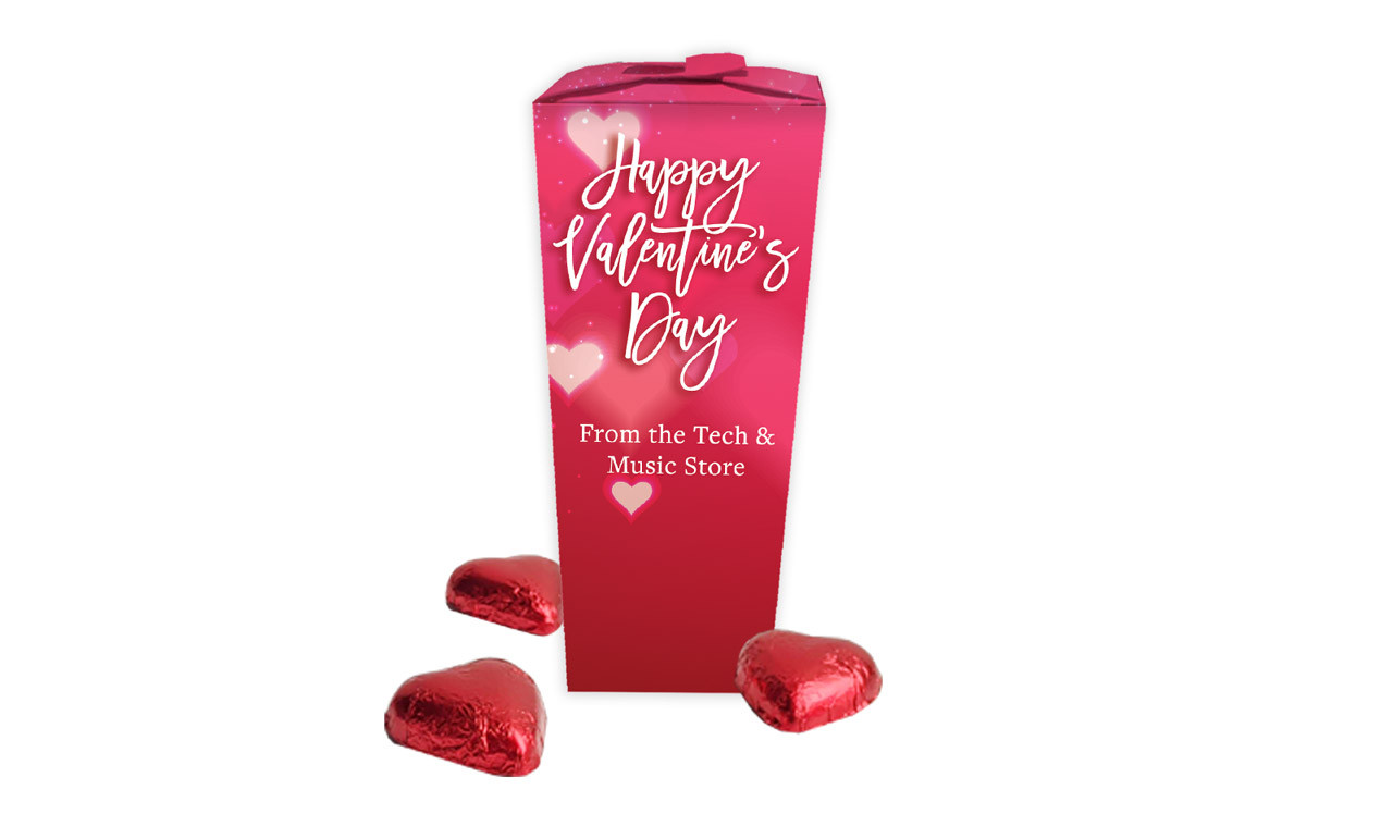 Heart Bokeh Valentines Day Personalised Chocabox