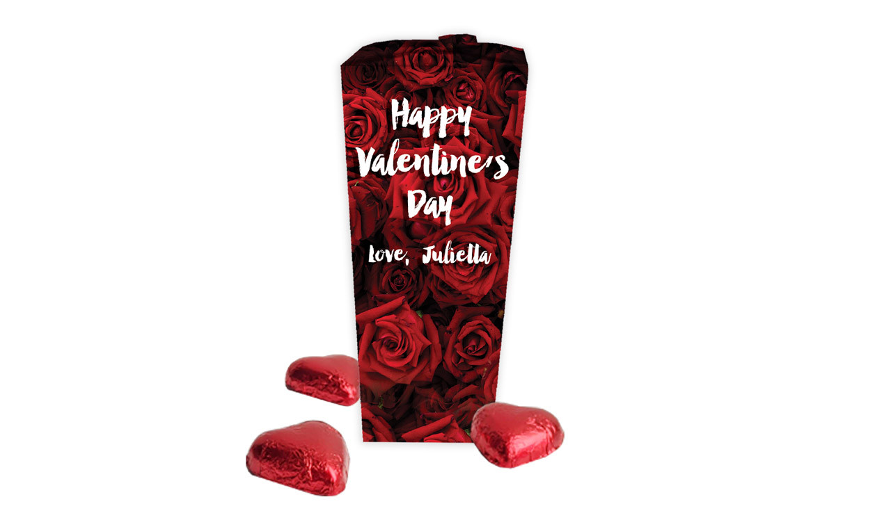 Roses Full  Valentines Day Personalised Chocabox