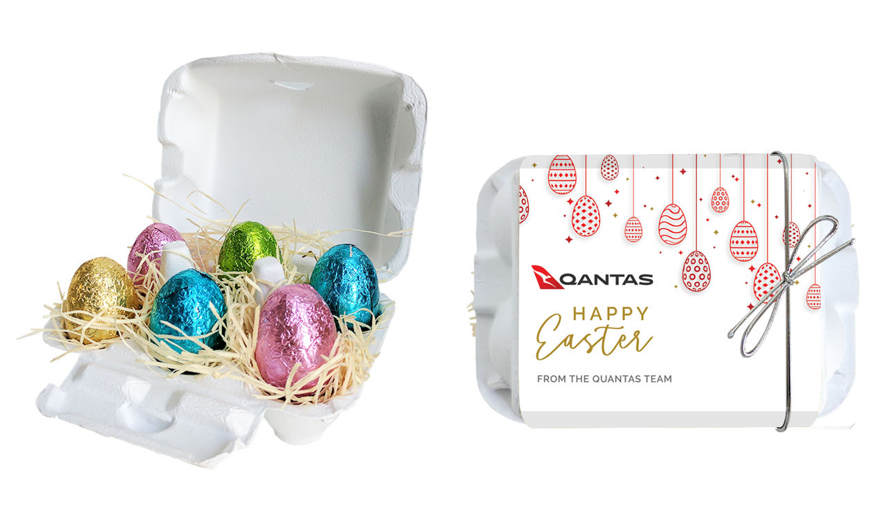 Hanging Eggs Coordinated Personalised Easter Egg Carton