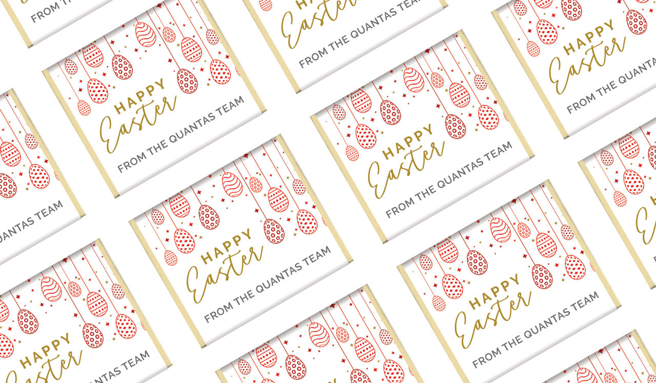 Hanging Eggs Personalised Easter Mini Chocolates