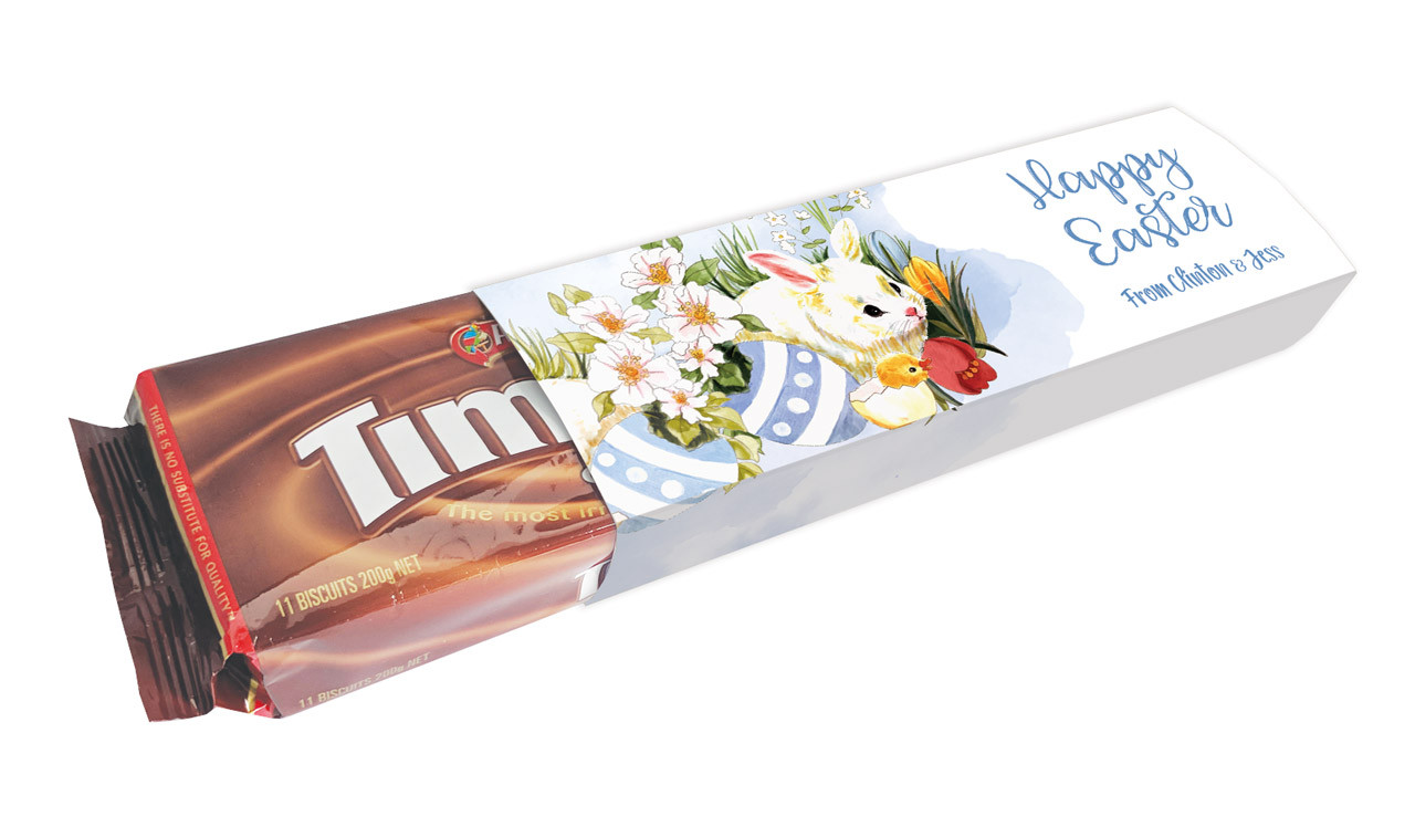 Easter Scene Personalised Packet Of TimTams TM