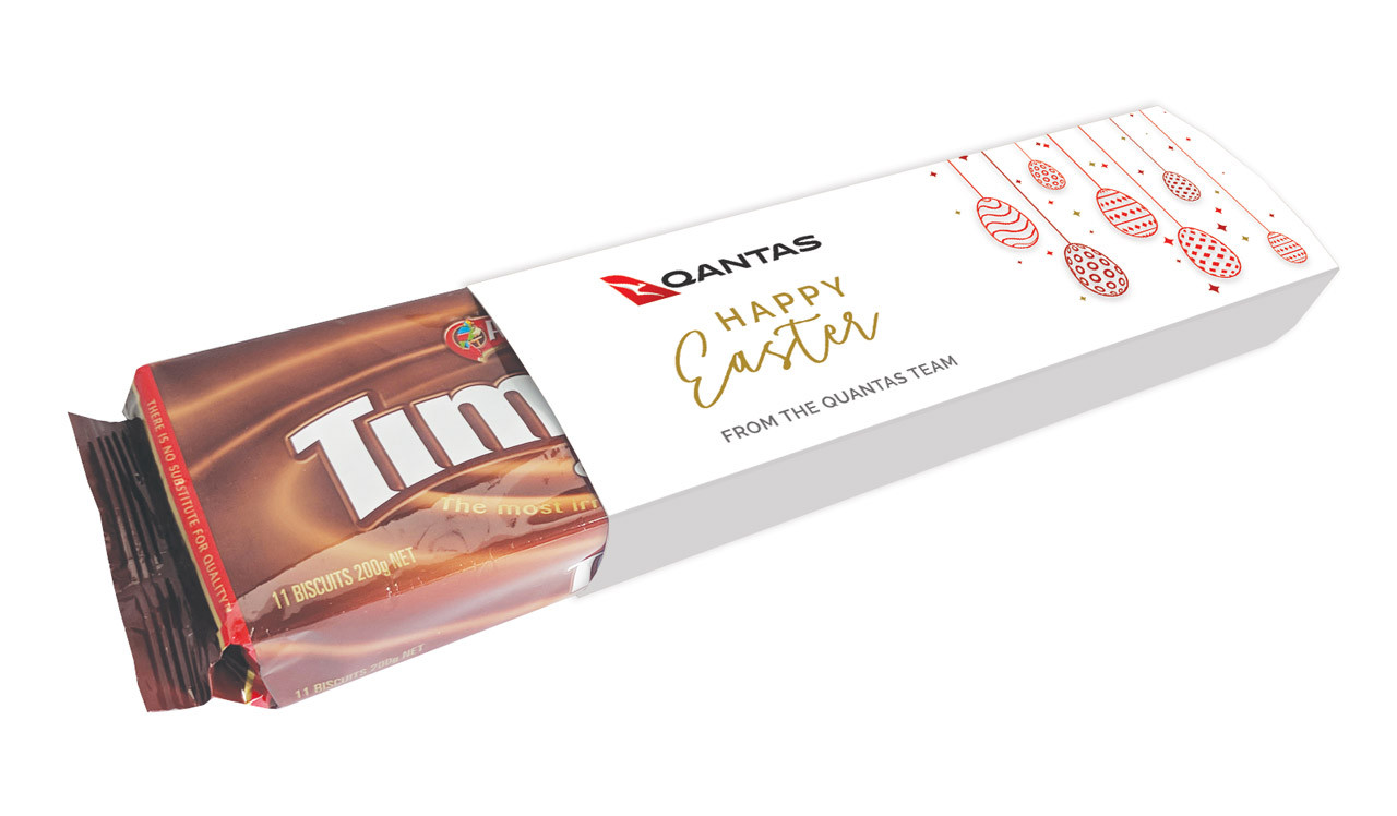 Perspective - Hanging Eggs Personalised Packet Of TimTams TM