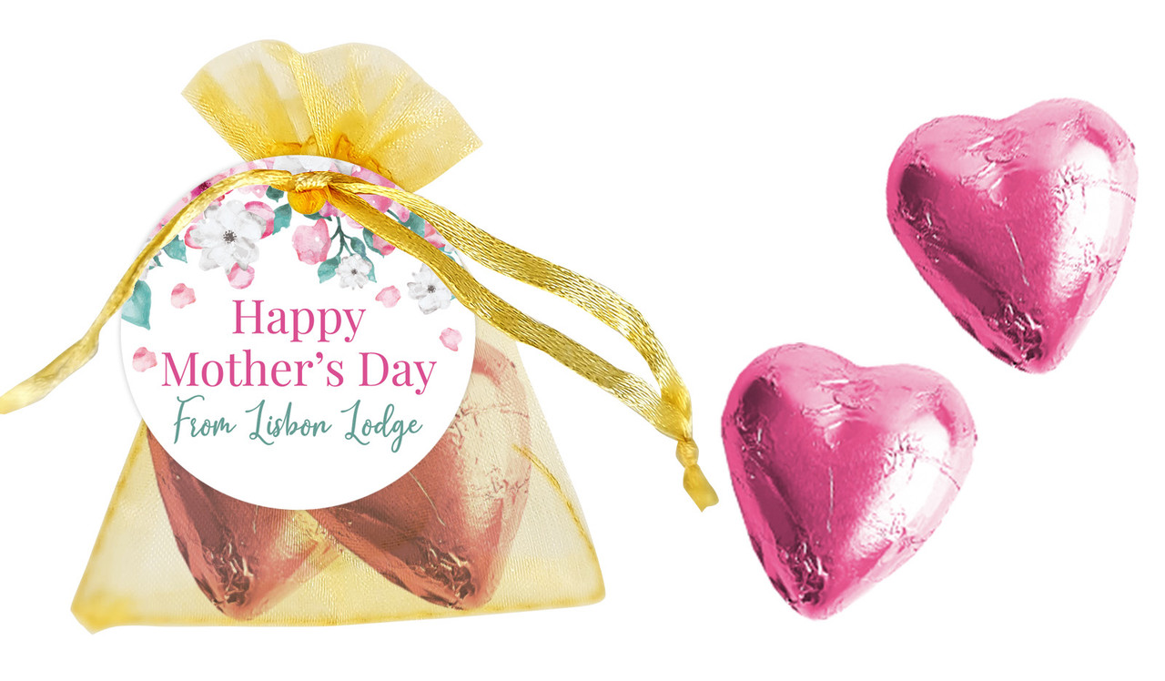 Falling Petals Mother's Day Organza Bag