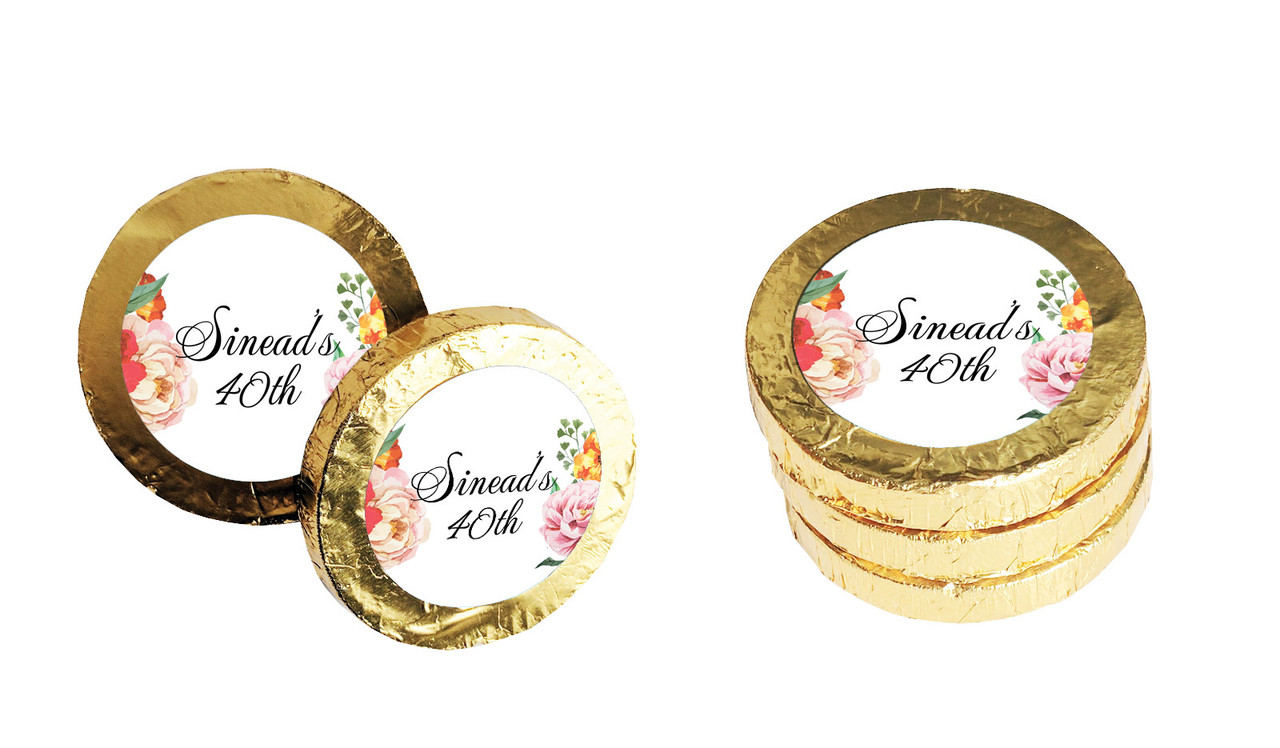In Bloom Personalised Chocolate Coin