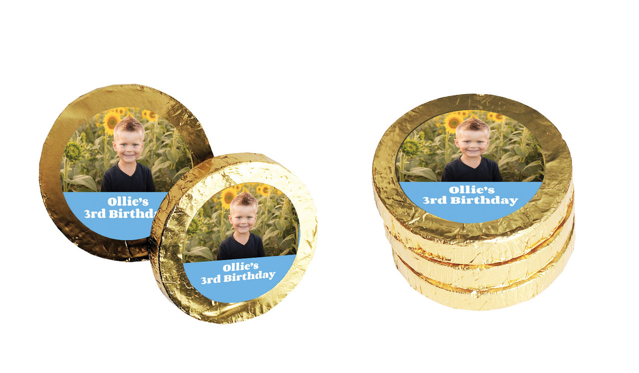 Add A Photo Boys Personalised Chocolate Coin