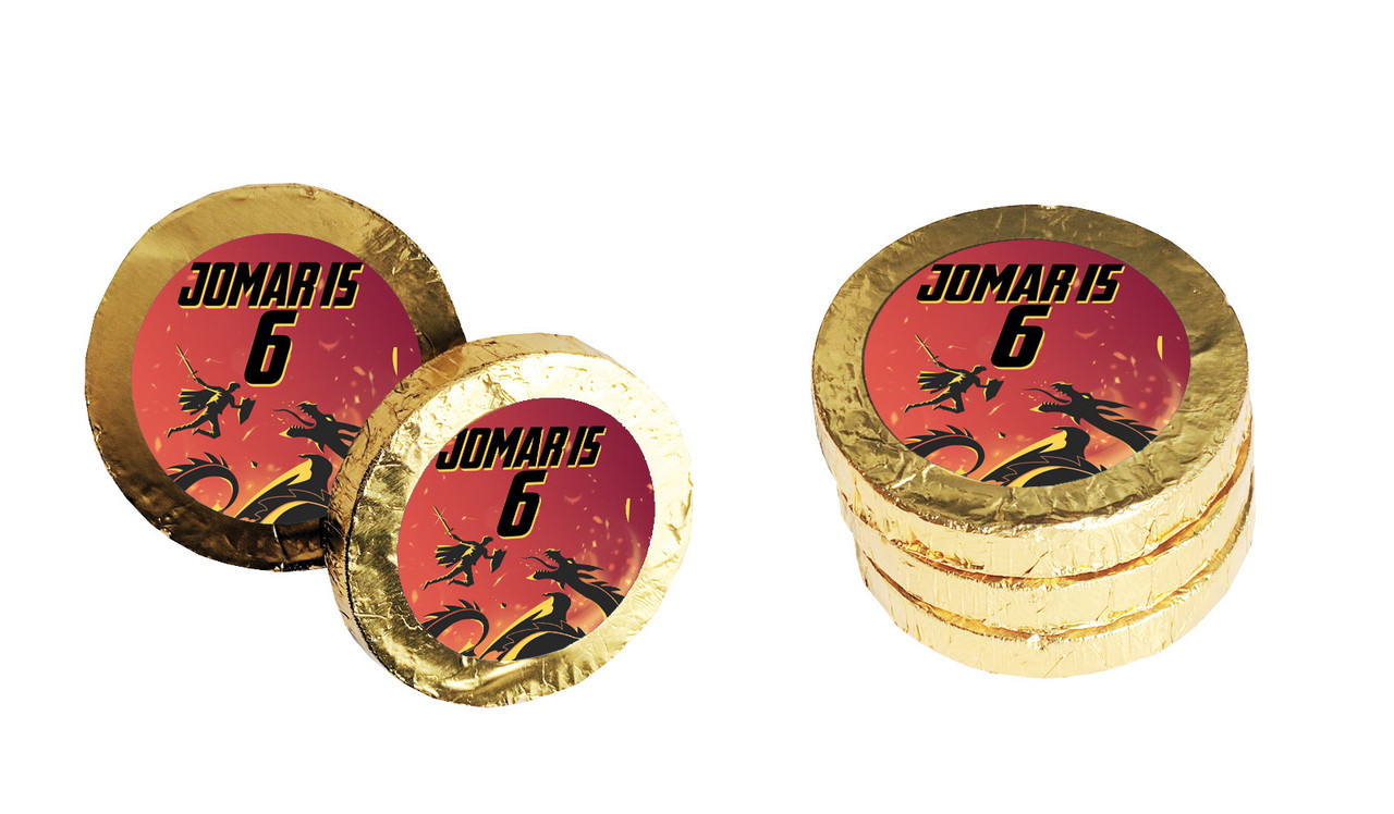 Dragon Personalised Chocolate Coin