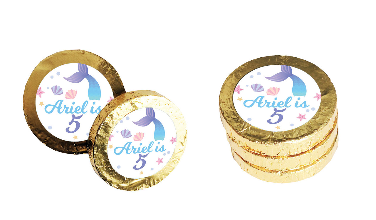 Mermaid Personalised Chocolate Coin