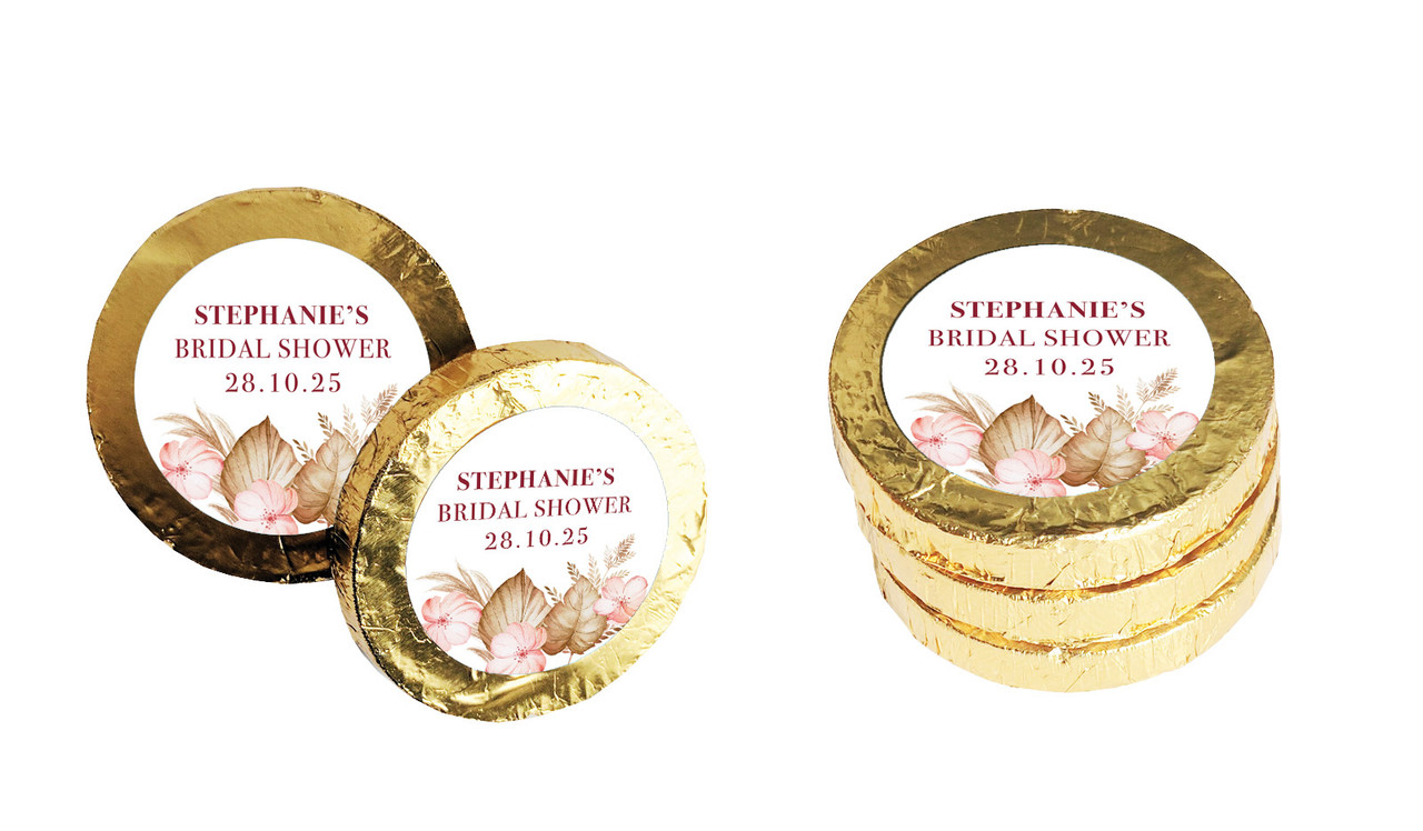Tropical Personalised Chocolate Coin