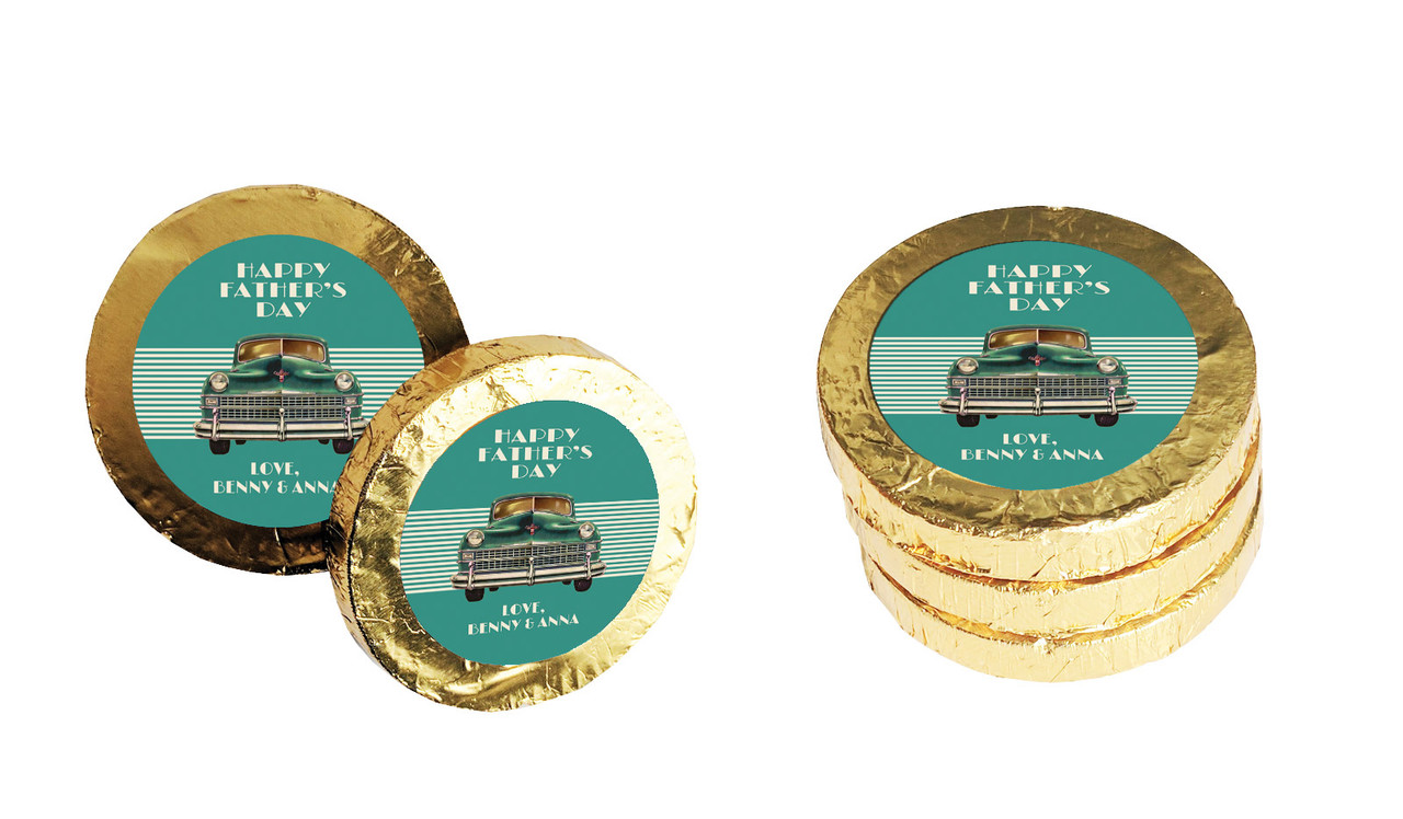Old Cadillac Fathers Day Chocolate Coin