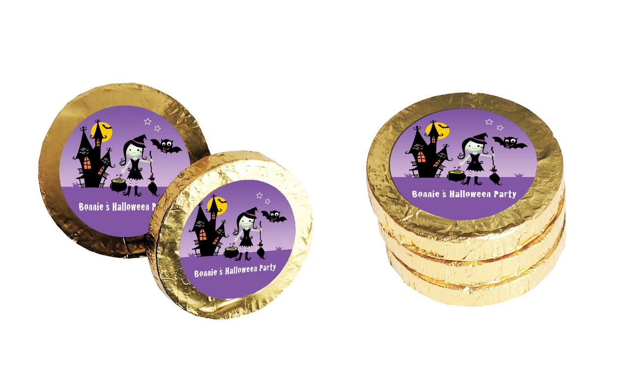 Halloween Witch Halloween Chocolate Coin