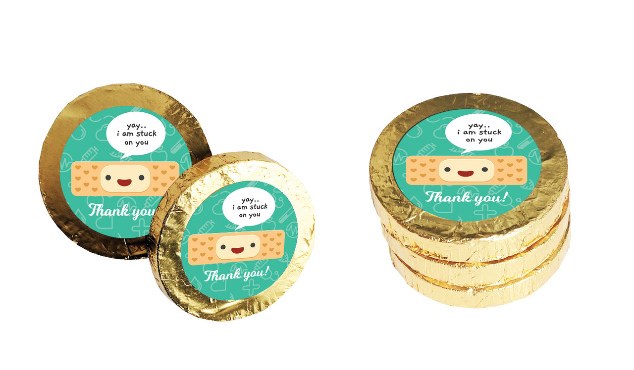 Happy Band Aid Nurses Day Chocolate Coin