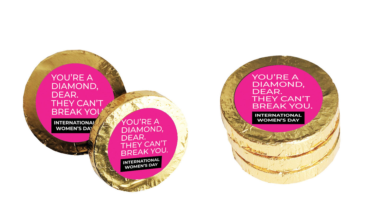 Diamond Womens Day Chocolate Coin