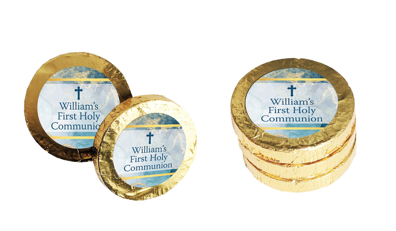 Abstract Background Communion Chocolate Coins