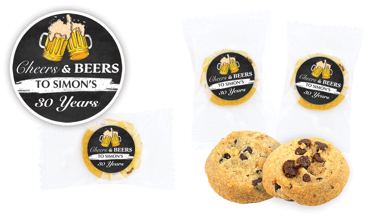 Cheers And Beers Personalised Bite-Size Cookie 5g