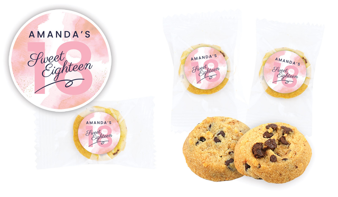 Star Watercolour Personalised Bite-Size Cookie 5g
