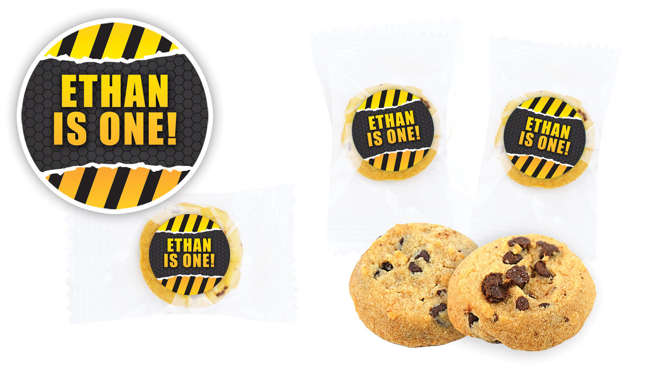 Construction Builders Birthday Bite-Size Cookie 5g