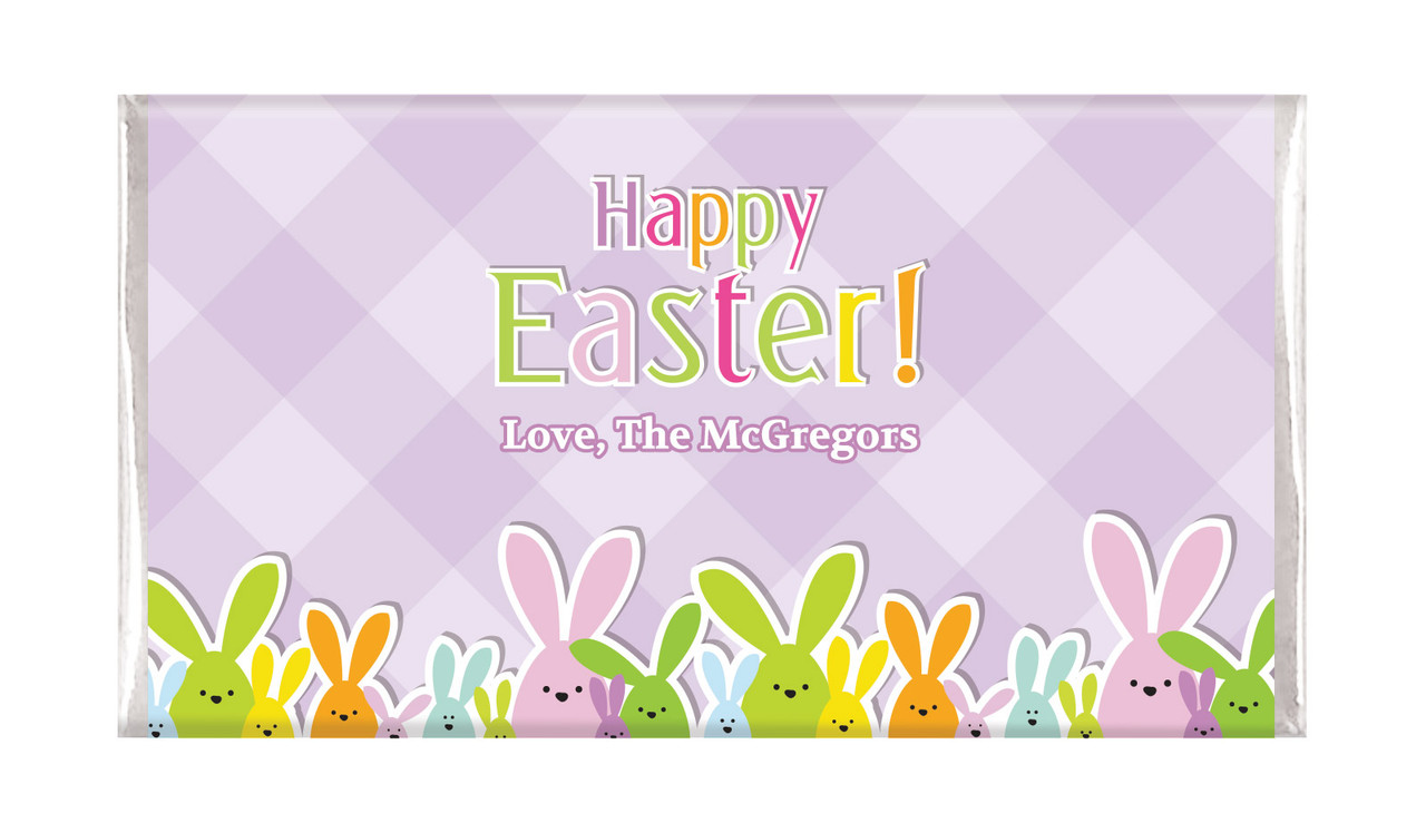 Fluffle Of Bunnies Personalised Easter Chocolates