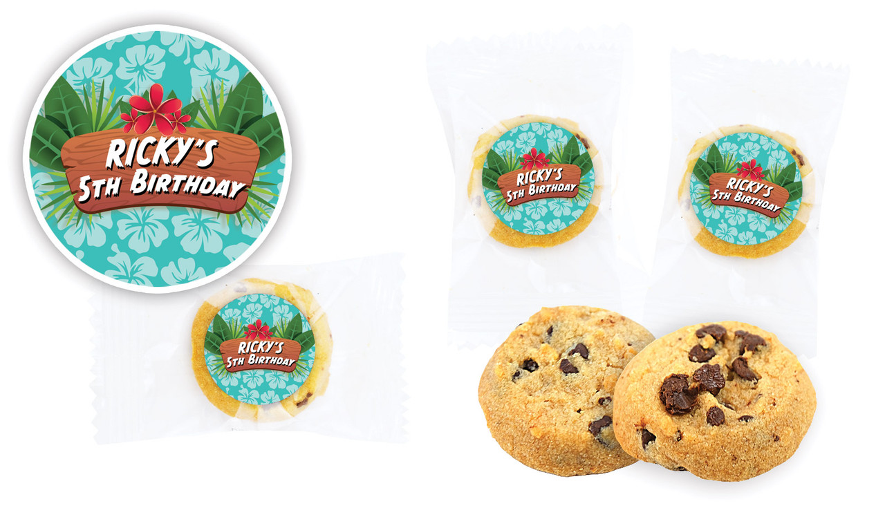 Hawaiian Luau Birthday Bite-Size Cookie 5g