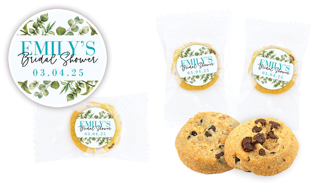 Eucalypt Bridal Shower Bite-Size Cookie 5g