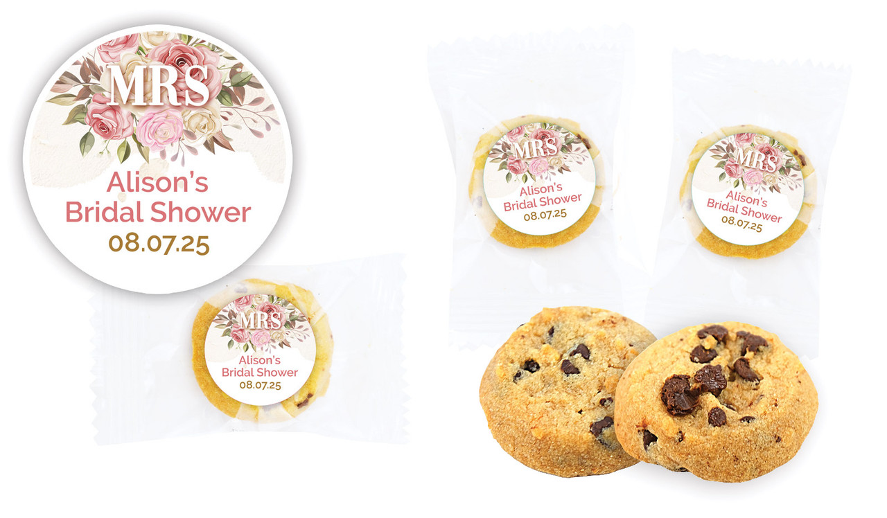 Mrs Floral Bridal Shower Bite-Size Cookie 5g