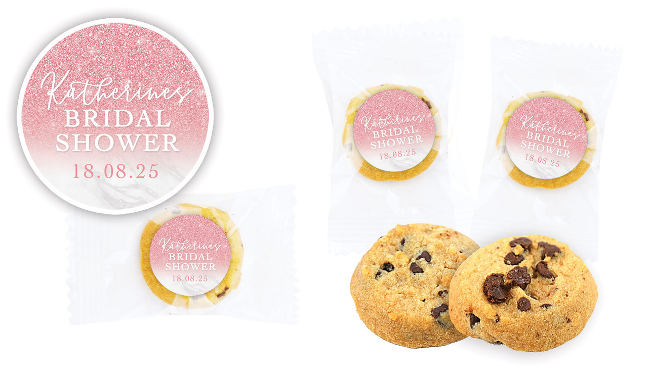 Rose Glitter Bridal Shower Bite-Size Cookie 5g