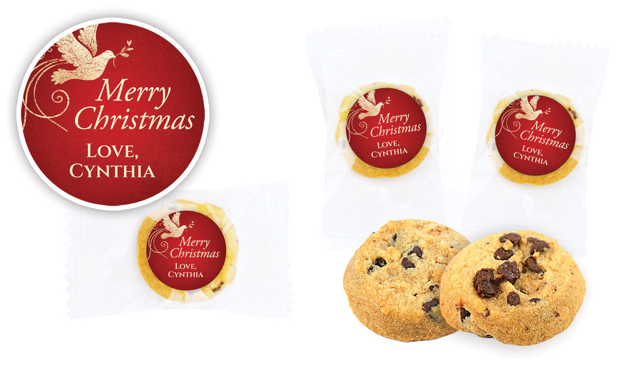 Dove In Gold Christmas Bite-Size Cookie 5g