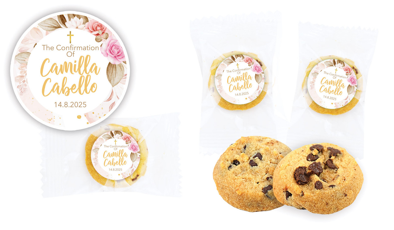 Pretty Roses Confirmation Bite-Size Cookie 5g