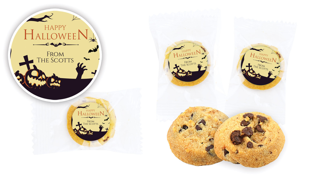 Graveyard Pumpkins Halloween Bite-Size Cookie 5g