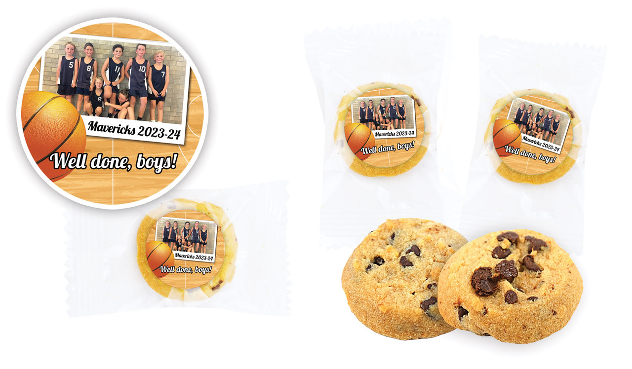Basketball Photo Personalised Bite-Size Cookie 5g