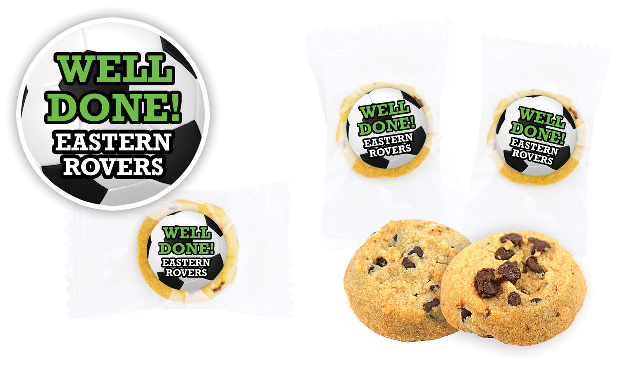 Soccer Ball Personalised Bite-Size Cookie 5g