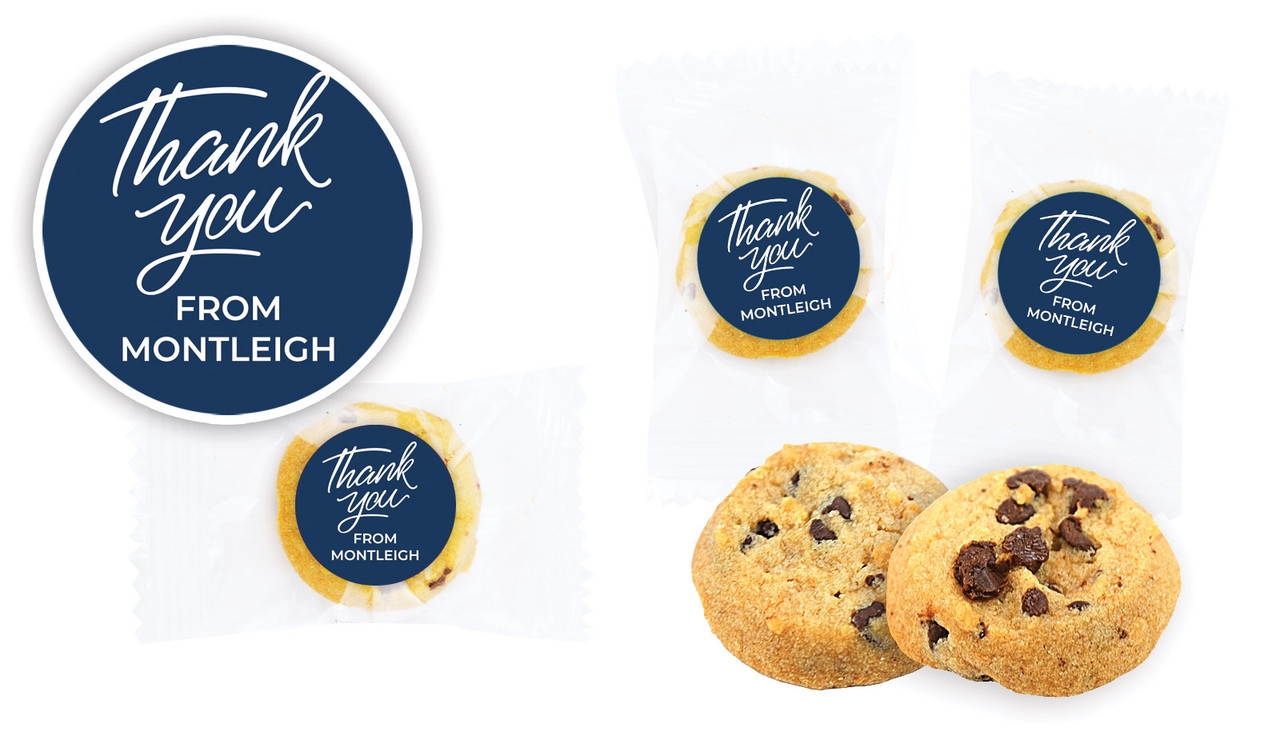 Navy Blue Personalised Bite-Size Cookie 5g