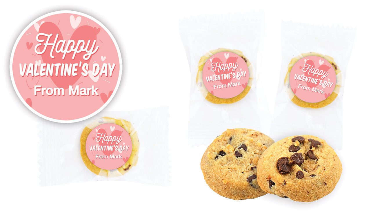 Fun Hearts Valentines Day Bite-Size Cookie 5g