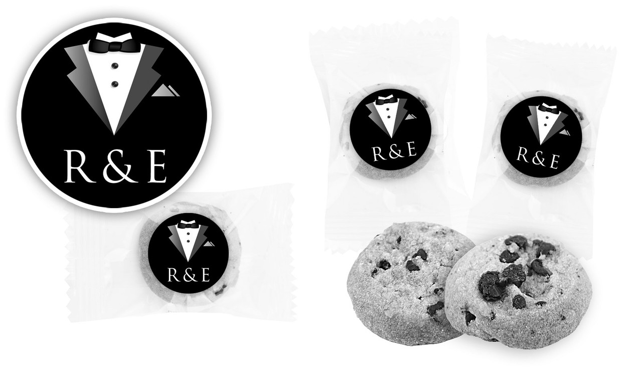 Bride & Groom Suit Wedding Bite-Size Cookie 5g