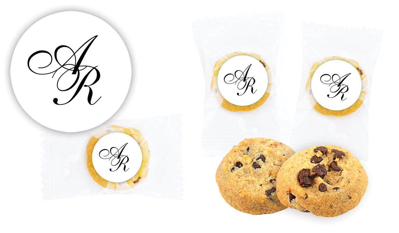 Initials Wedding Personalised Bite-Size Cookie 5g