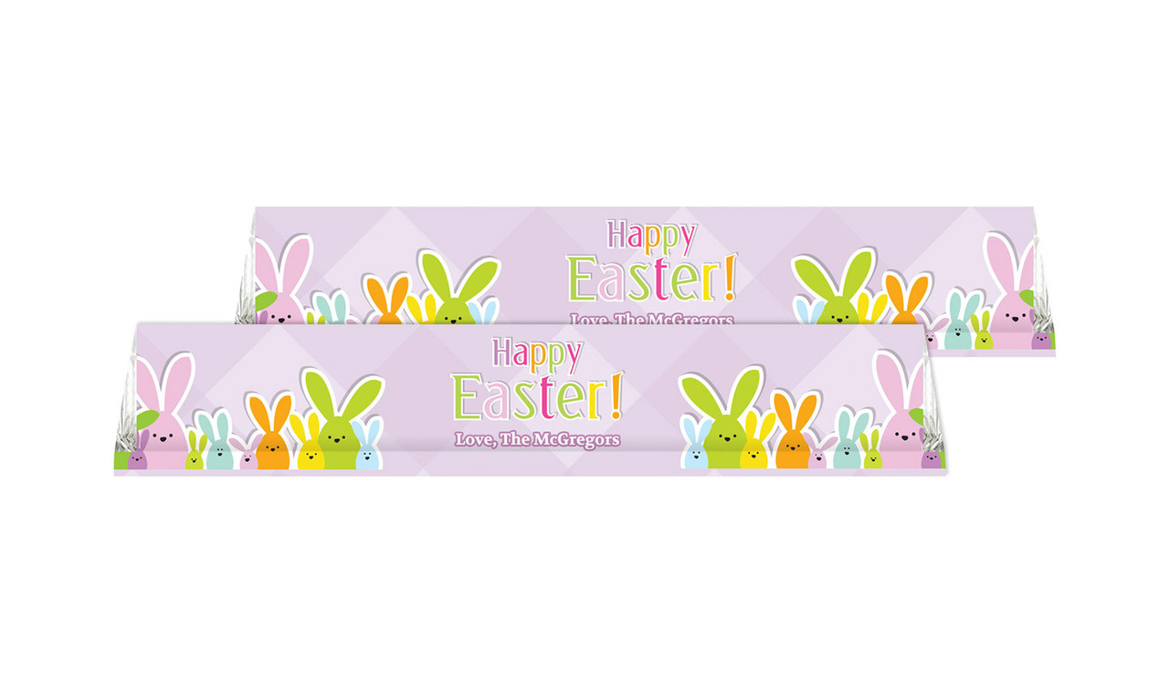Fluffle Of Bunnies Personalised Toblerone Chocolates 50g