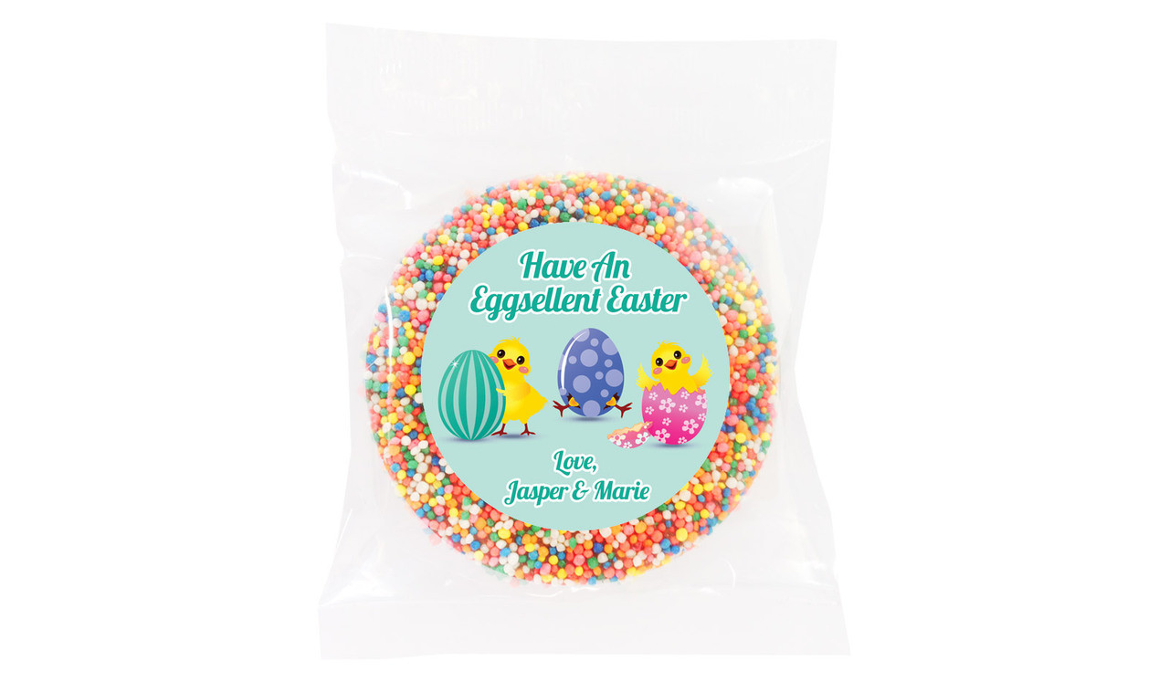 Chickens Hatching Personalised Easter Giant Chocolate Freckles