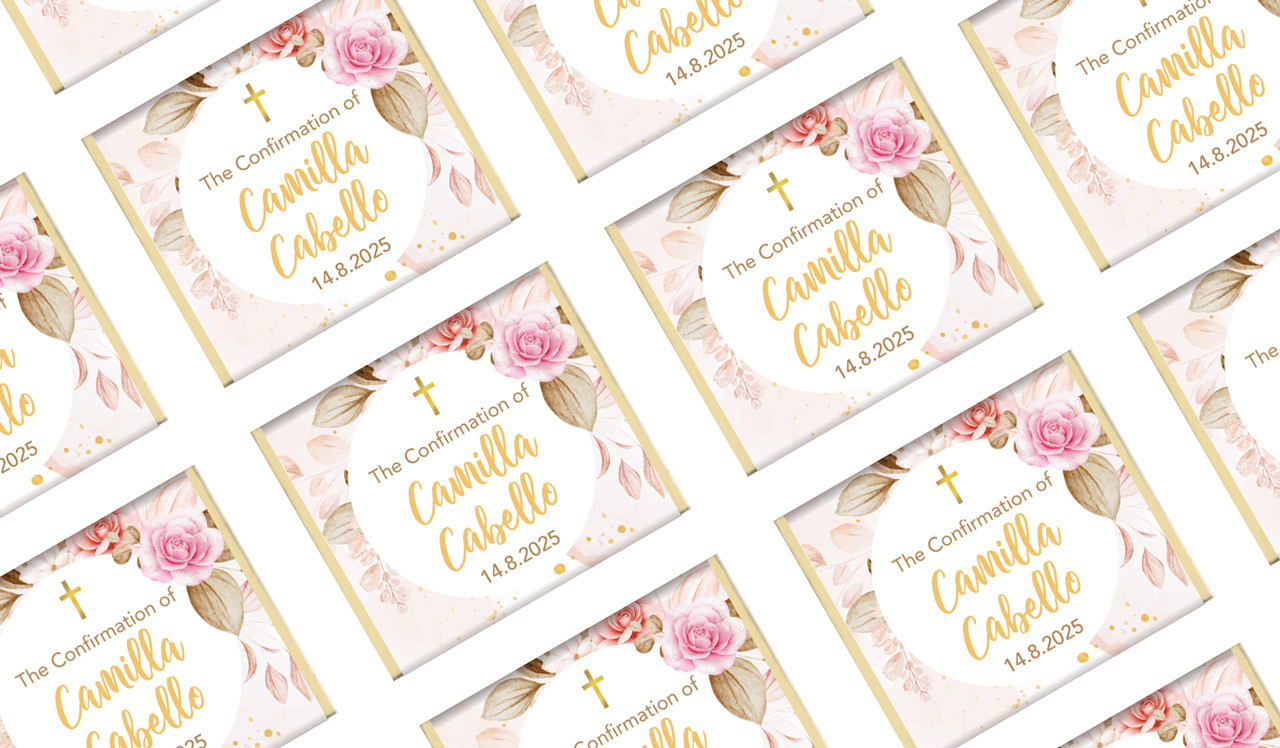 Pretty Roses Confirmation Mini Chocolates
