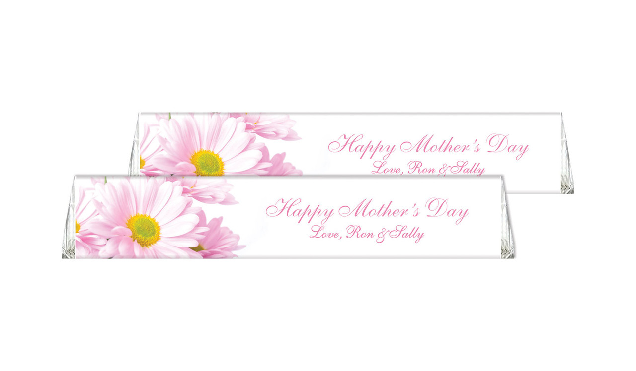 Pink Daisies Personalised Toblerone Mother's Day Chocolates 50g