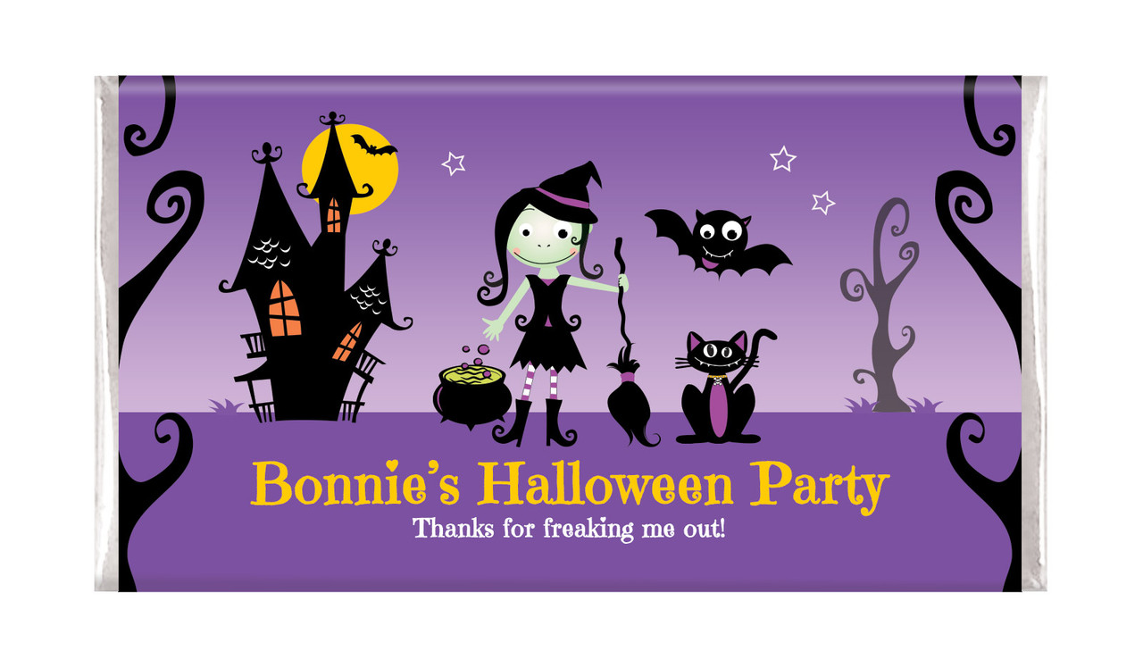 Halloween Witch Personalised Chocolate Bar