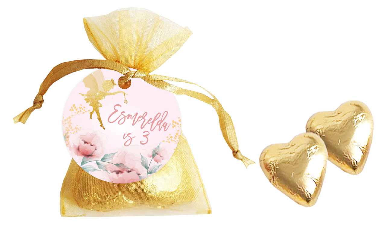 Little Fairy Personalised Birthday Organza Bag