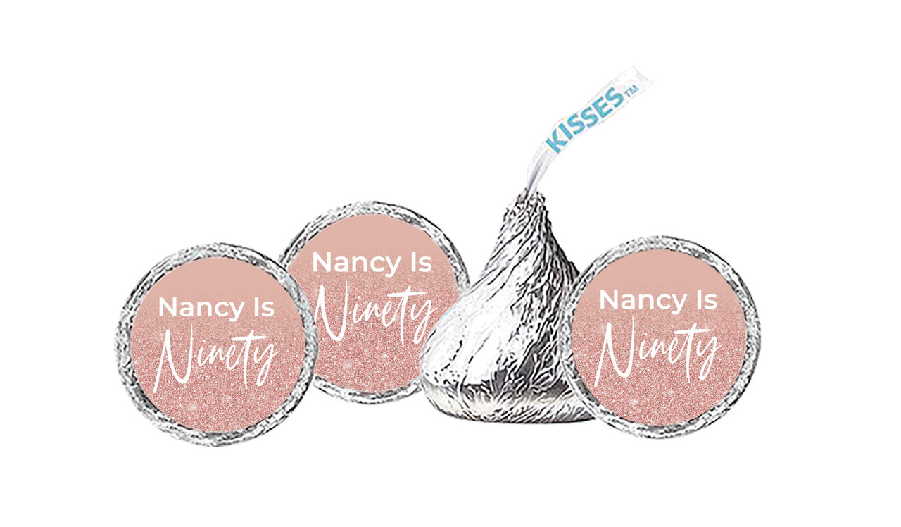 90th Birthday Personalised Hersheys Kisses