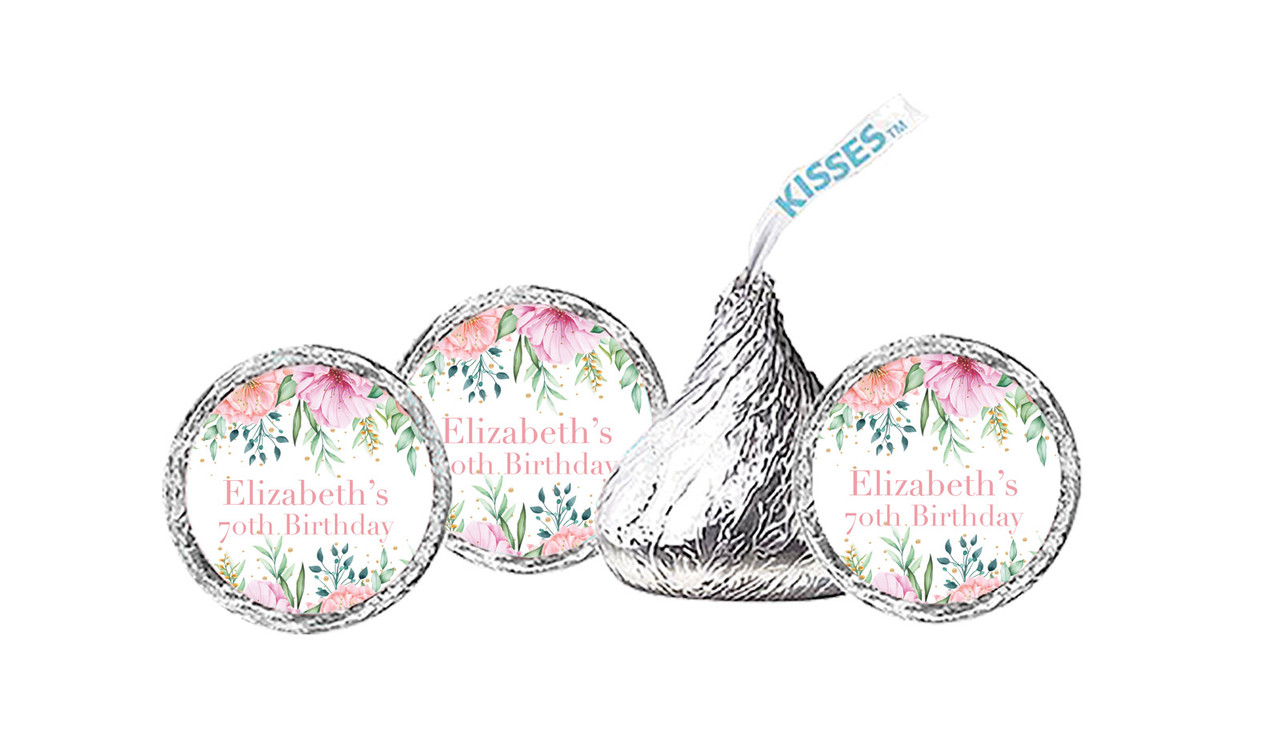 Beautiful Blooms Personalised Hersheys Kisses