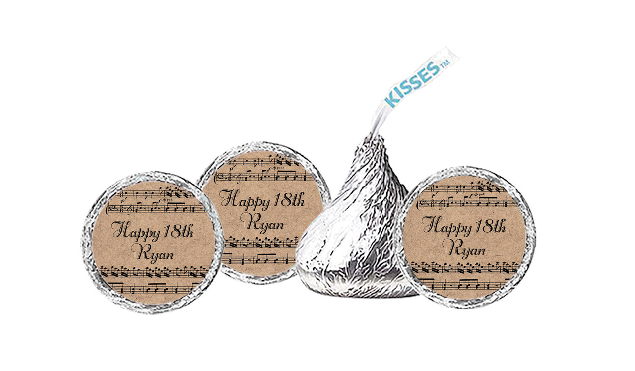 Music Notes Personalised Hersheys Kisses