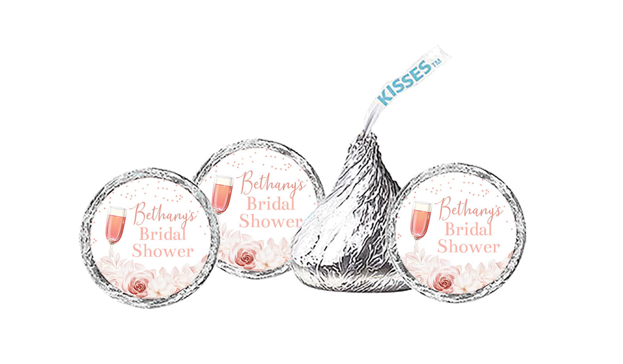 Bubbly Bridal Shower Personalised Hersheys Kisses