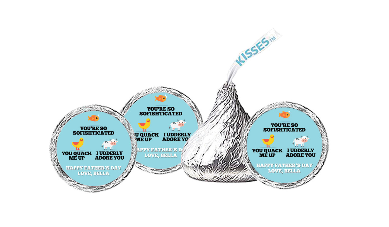 Dad Jokes Fathers Day Personalised Hersheys Kisses
