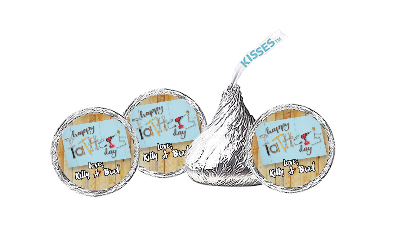 Dad's Tool Box Fathers Day Personalised Hersheys Kisses