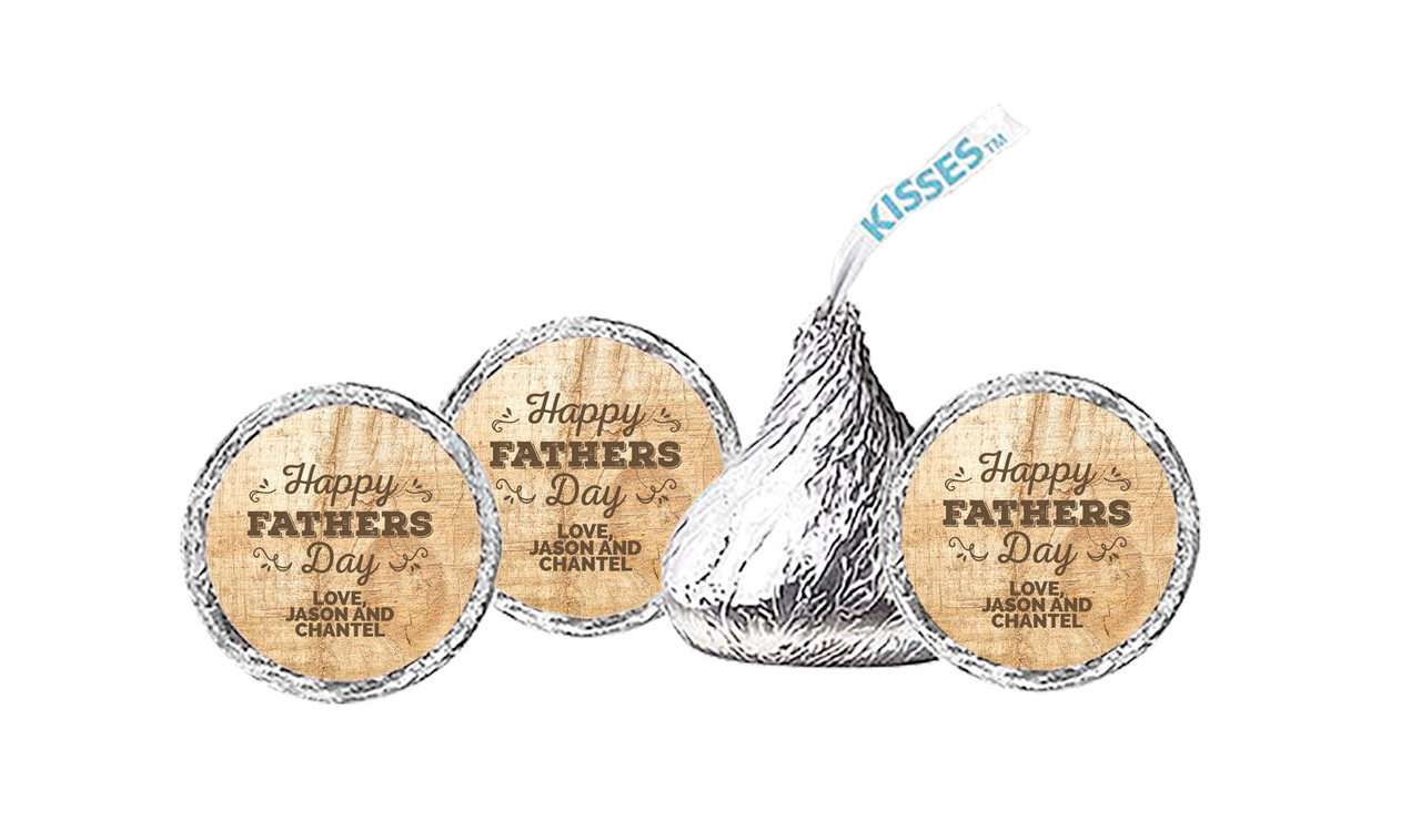 Timber Message Fathers Day Personalised Hersheys Kisses