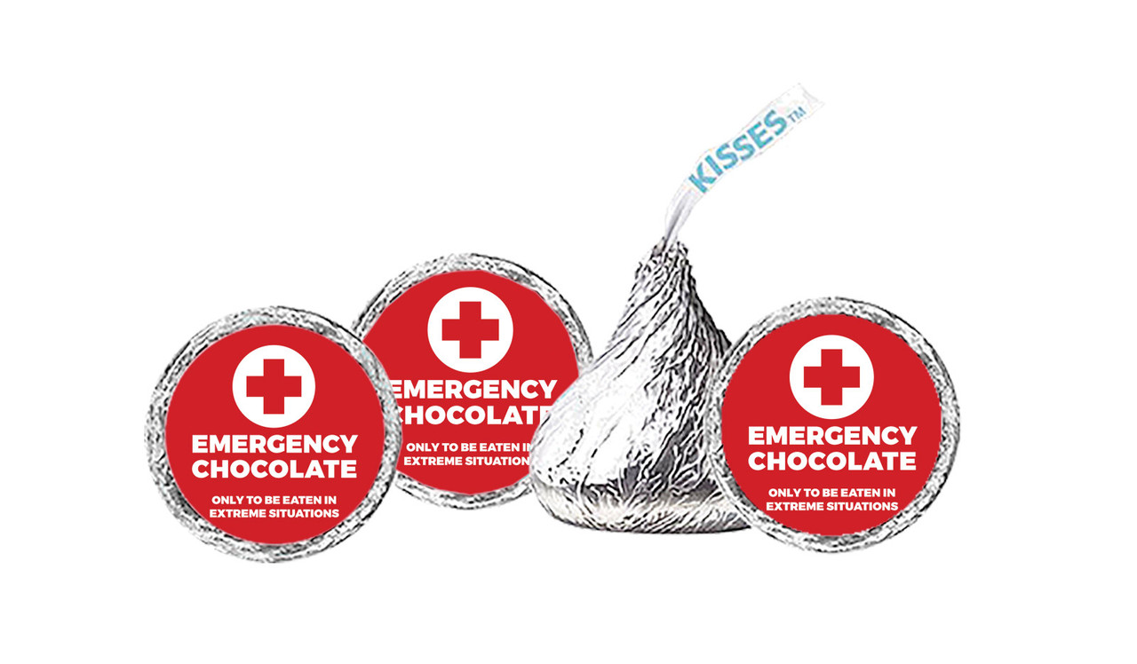 Emergency Chocolates International Nurses Day Personalised Hersheys Kisses