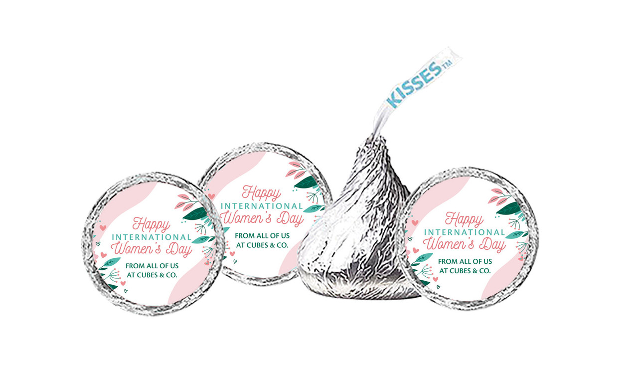 Fun Floral International Womens Day Personalised Hersheys Kisses