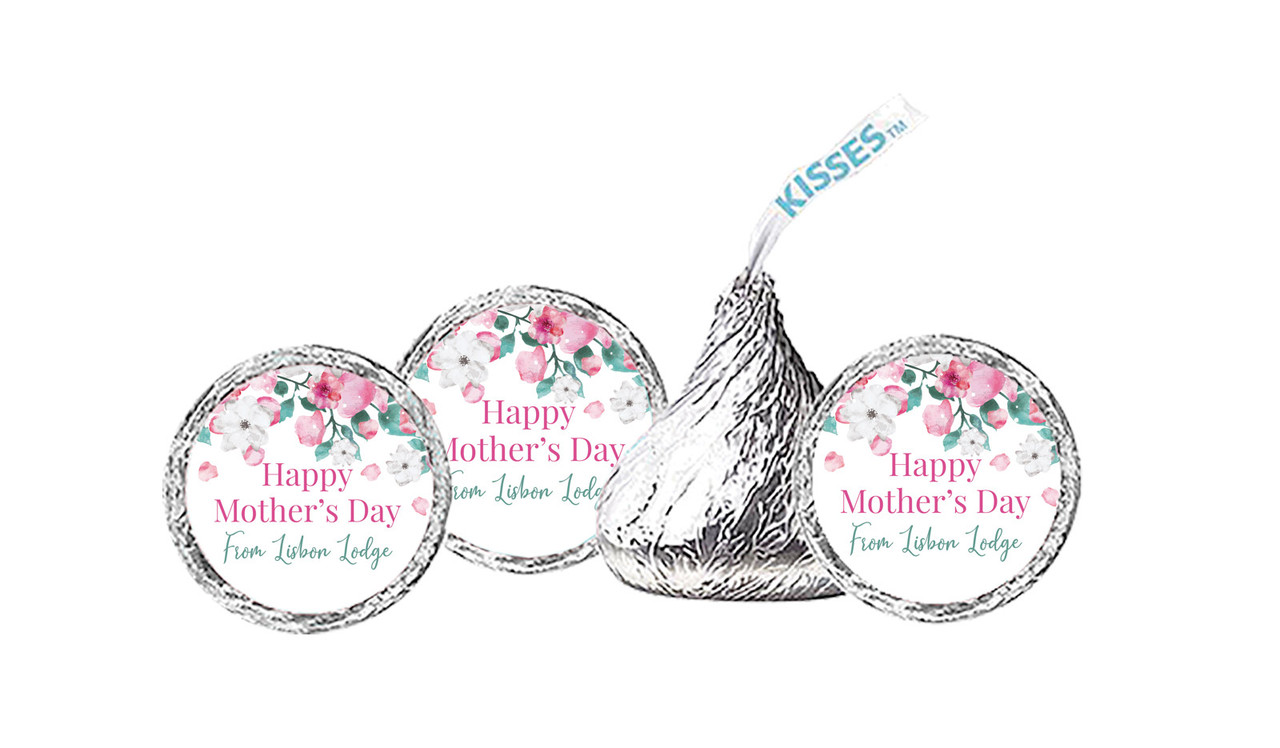 Falling Petals Mothers Day Personalised Hersheys Kisses